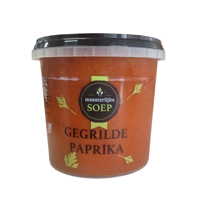 Soep gegrilde paprika 