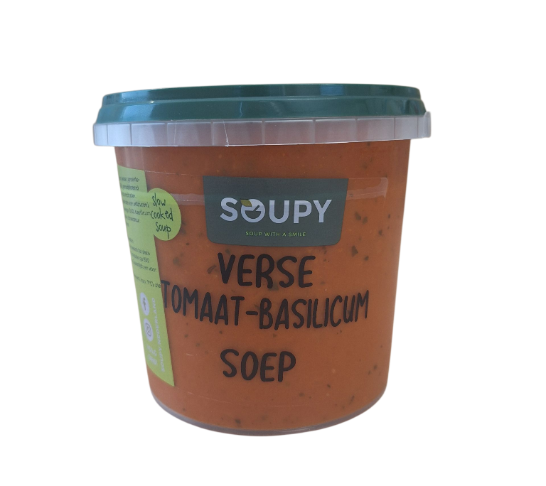 Soupy tomaat basilicum Soupy tomaat basilicum