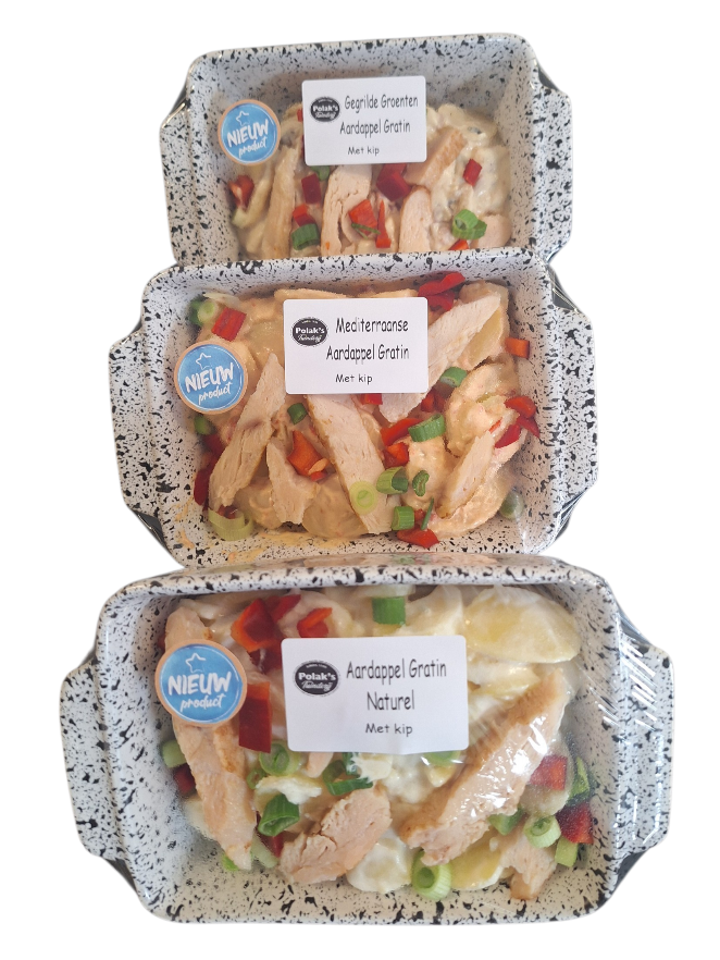 Stenen ovenschaal aardappel gratin assortiment 