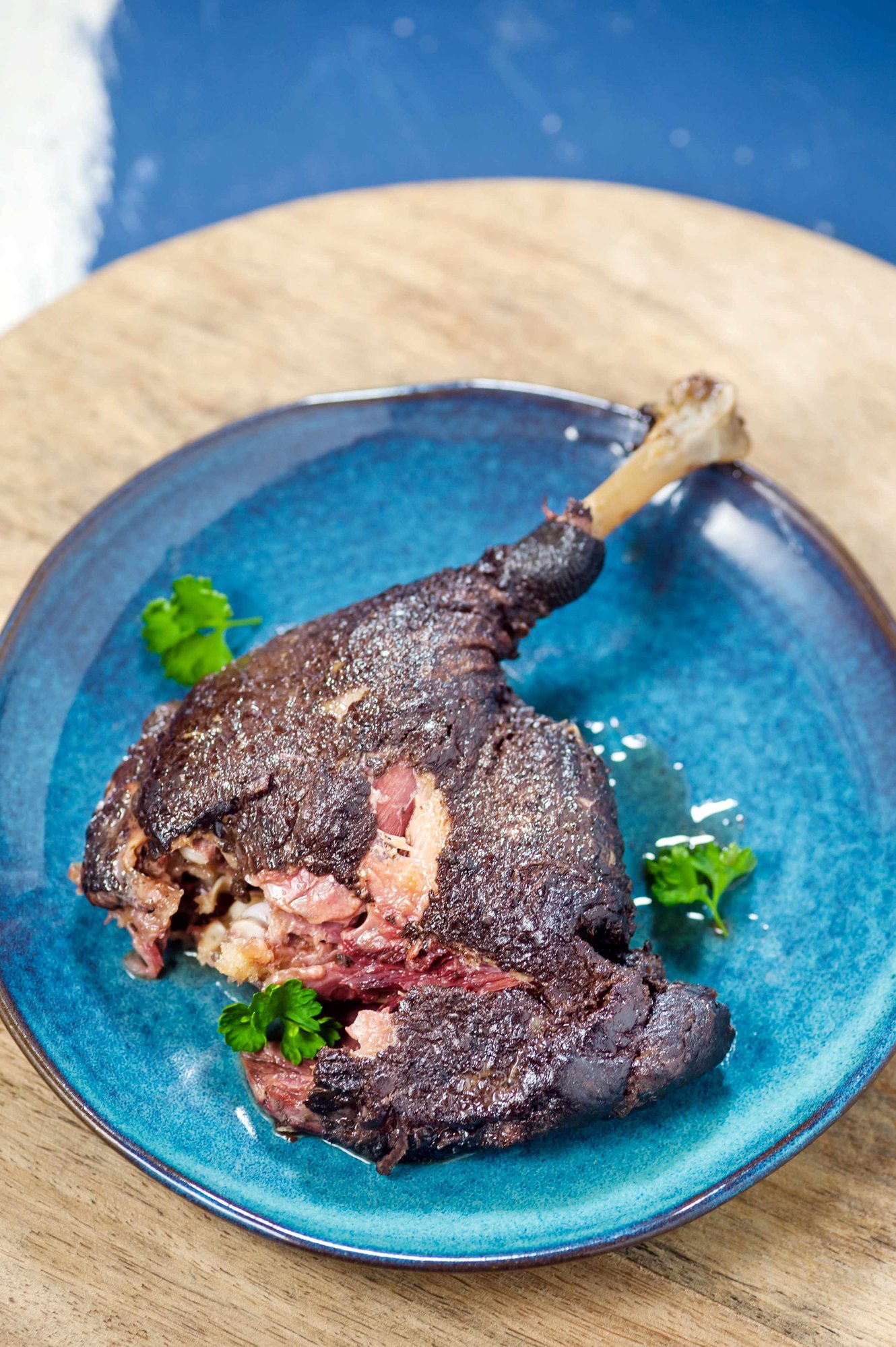 gekonfijte ganzenbout